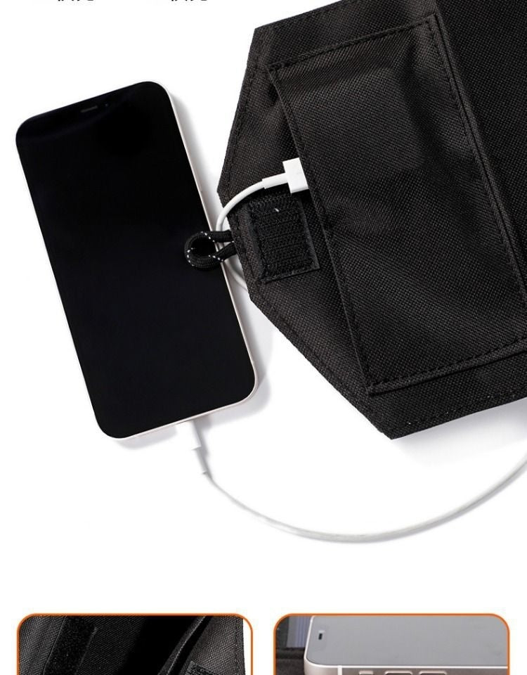 Batterie externe solaire portable avec panneau de charge pour une utilisation en extérieur