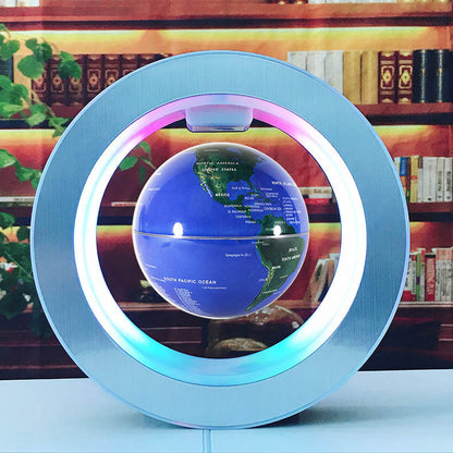 Ronde LED Carte Du Monde Globe Flottant Magnétique Lévitation Lumière Anti Gravité Magie