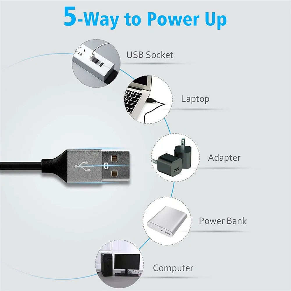 Barre d'éclairage LED pour ordinateur avec connectivité USB.