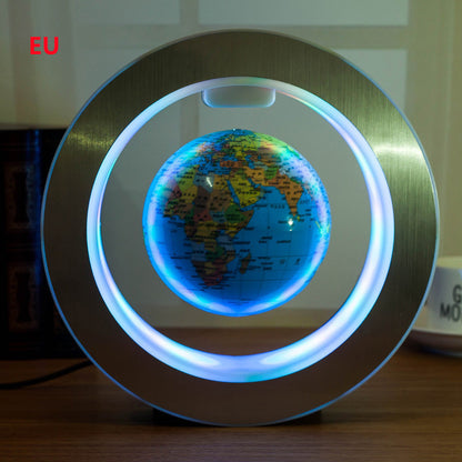 Ronde LED Carte Du Monde Globe Flottant Magnétique Lévitation Lumière Anti Gravité Magie