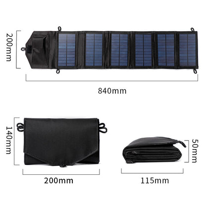 Batterie externe solaire portable avec panneau de charge pour une utilisation en extérieur